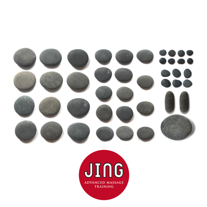 JING XL Massage Basalt Stone Set (43)