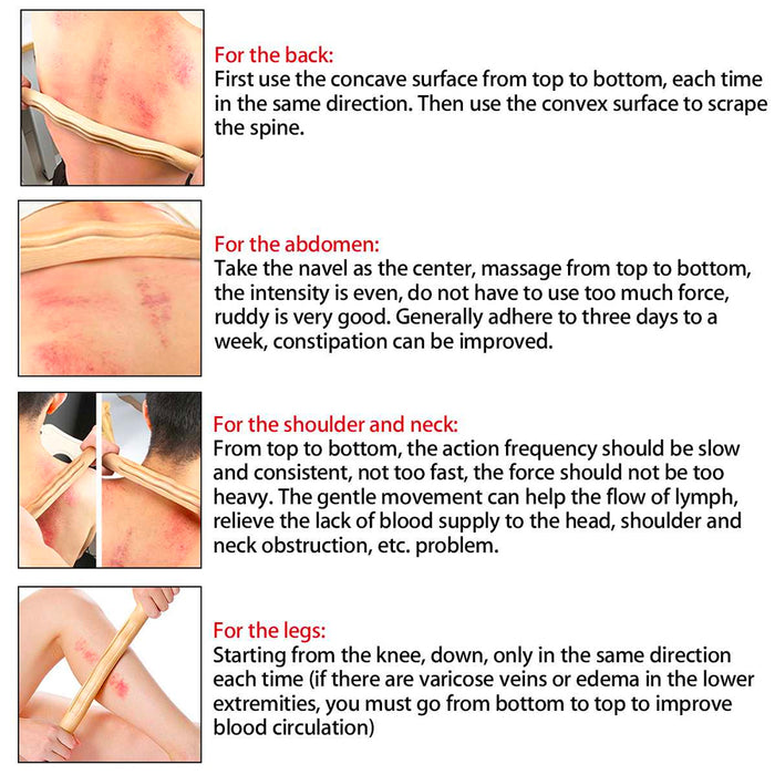 Natural Wood Gua Sha Scraping Stick