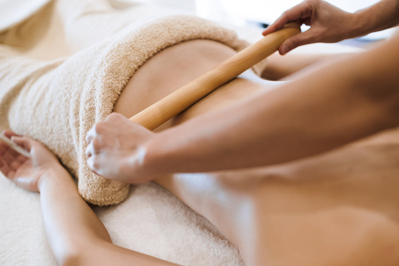 VULSINI 12 Piece Bamboo Massage Stick Set