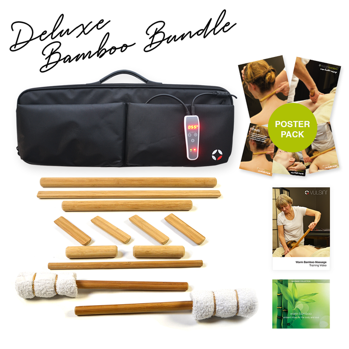 VULSINI Deluxe Bamboo Massage Bundle