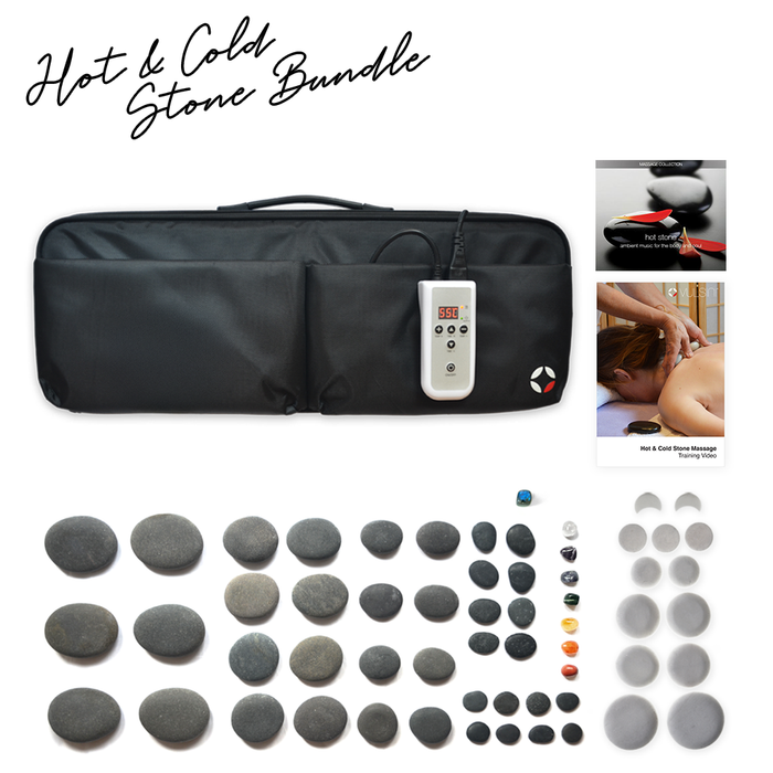 VULSINI Hot & Cold Stone Massage Bundle - Duo Bag