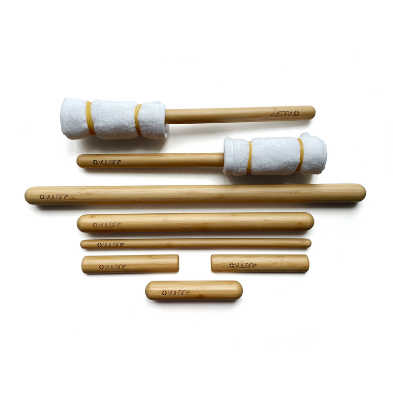VULSINI 8 Piece Bamboo Massage Stick Set