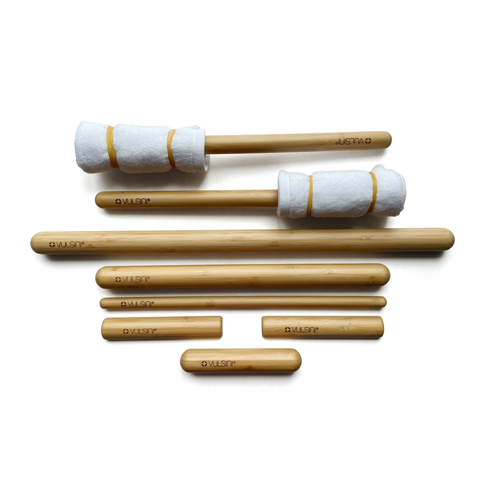 VULSINI 8 Piece Bamboo Massage Stick Set