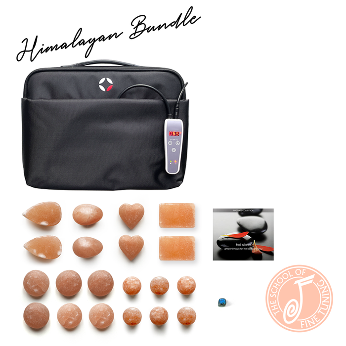 VULSINI Hot Himalayan Salt Stone Massage Bundle