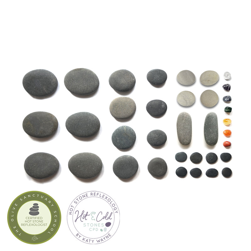 Hot Stone Reflexology Set (35)