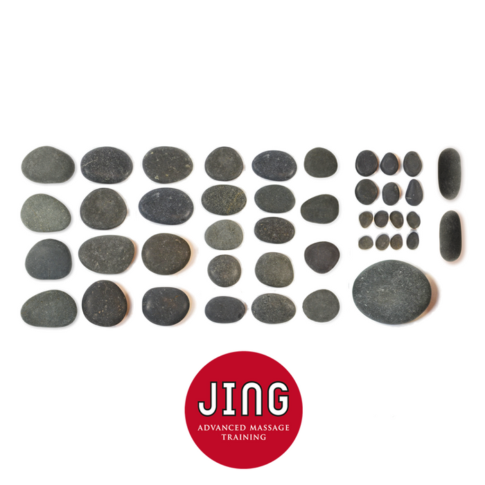 JING XL Massage Basalt Stone Set (43)