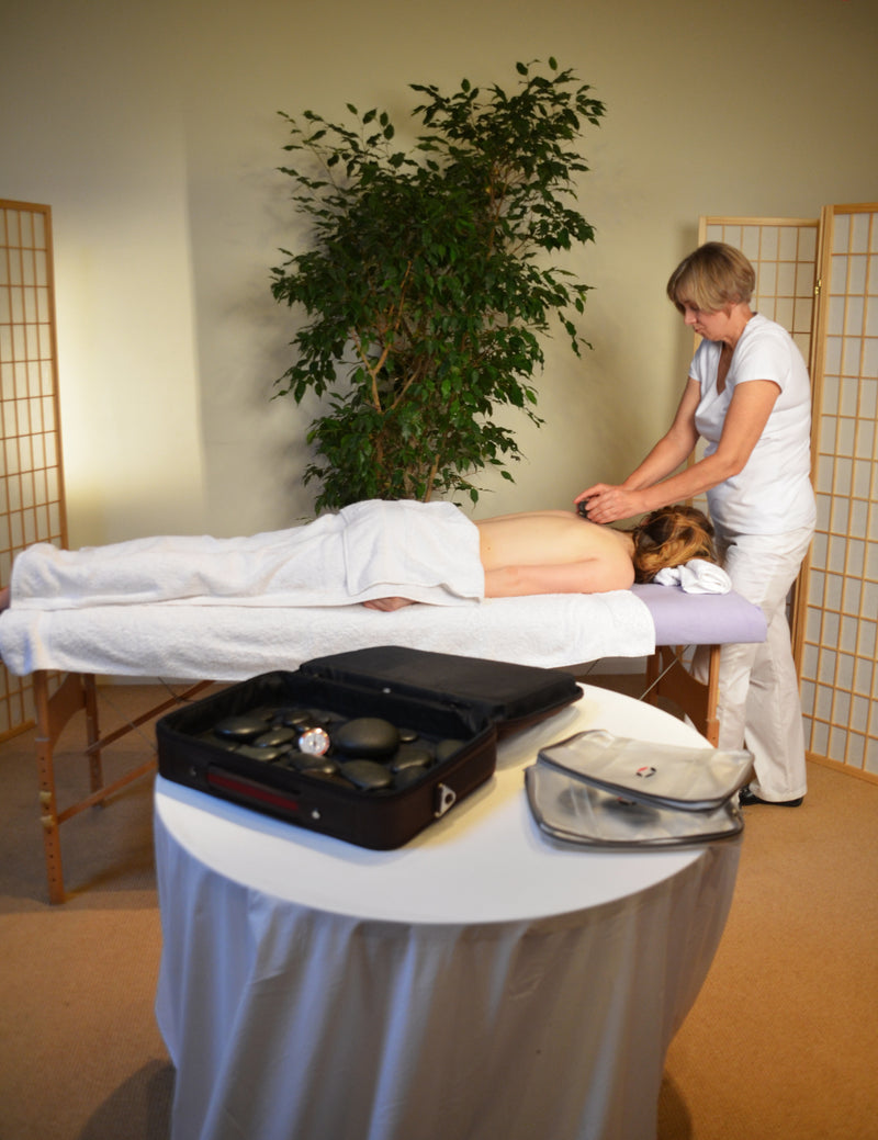 6 Hot Stone Back Treatment Images [Digital Download]